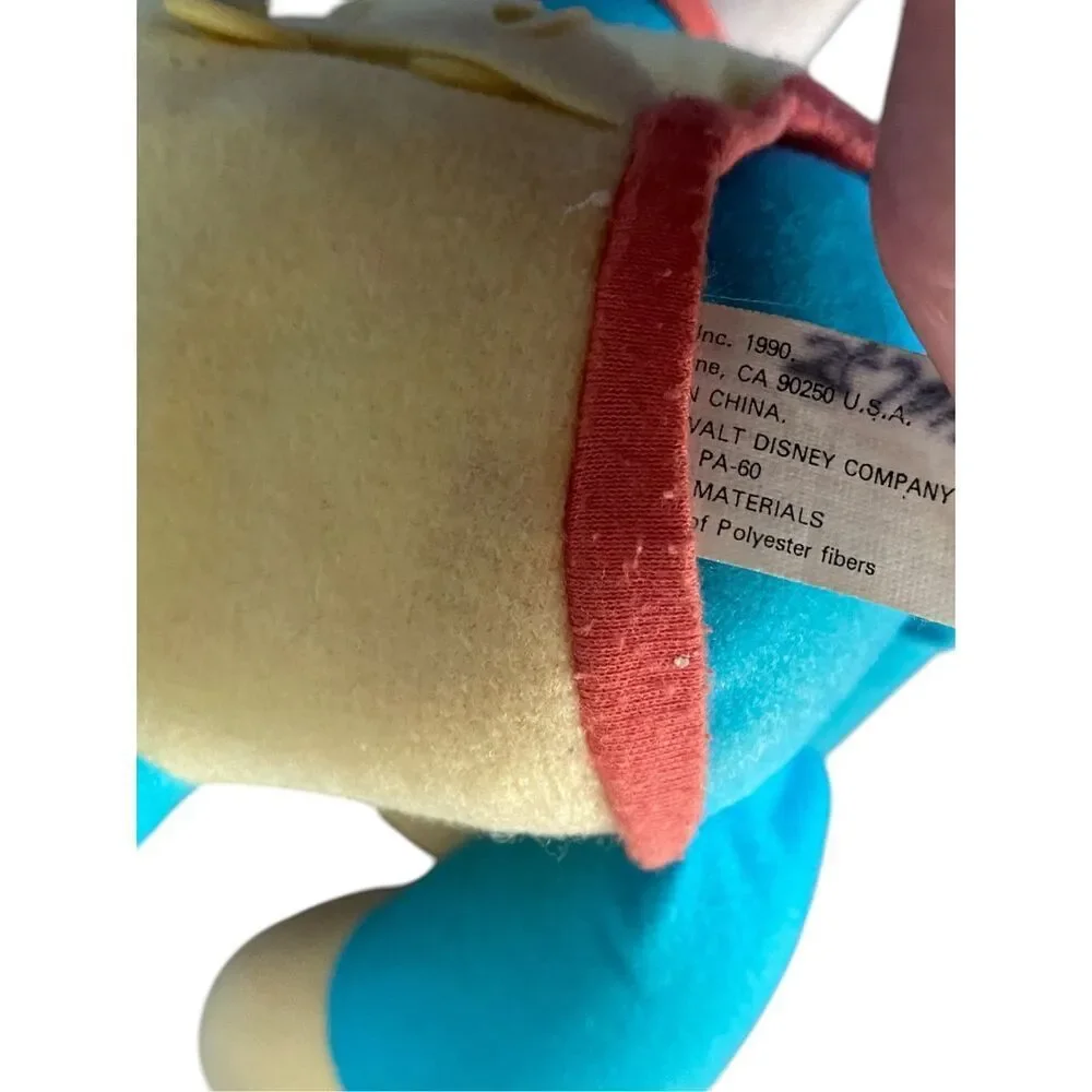 Vintage 1990 Mickey Mouse Plush Toy Mattel Disney Pajamas Star Moon Sleep